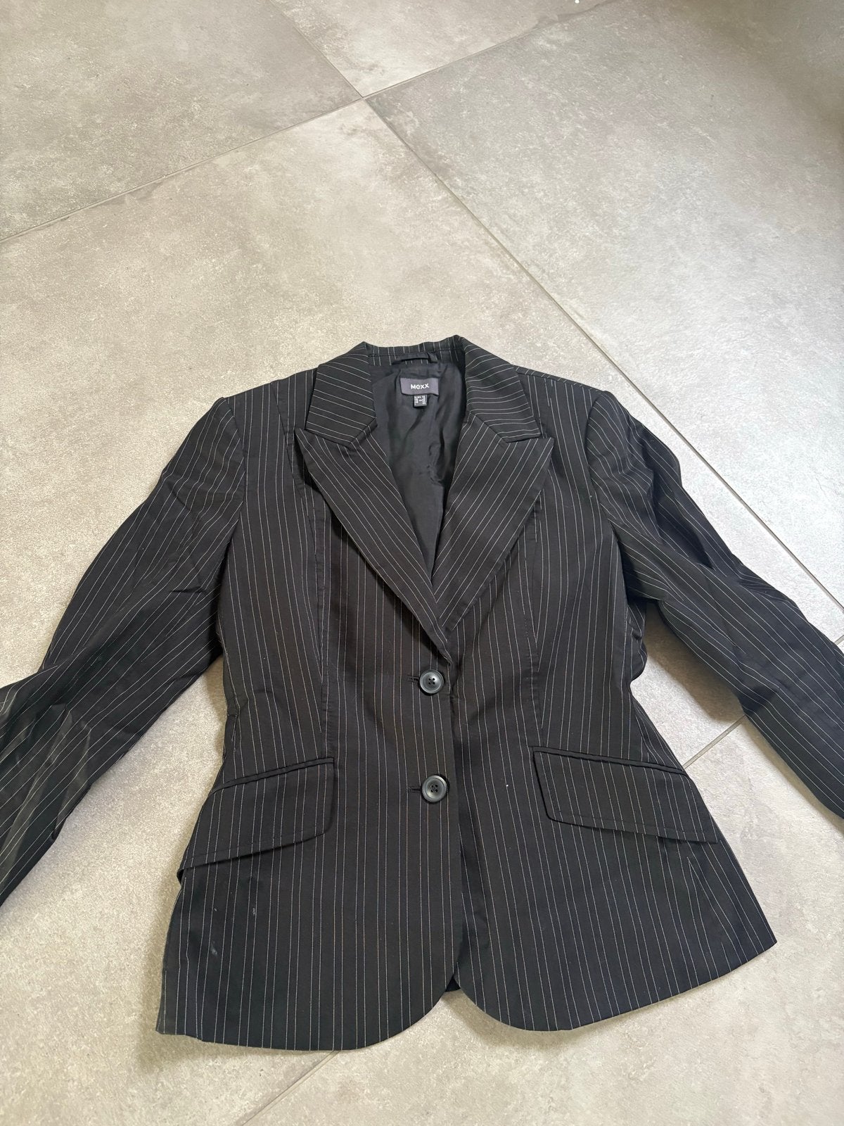 MEXX Blazer Maat 40 - Zwart met krijtstreep, Maat 38/40 (M), Zwart, Ophalen of Verzenden, Jasje