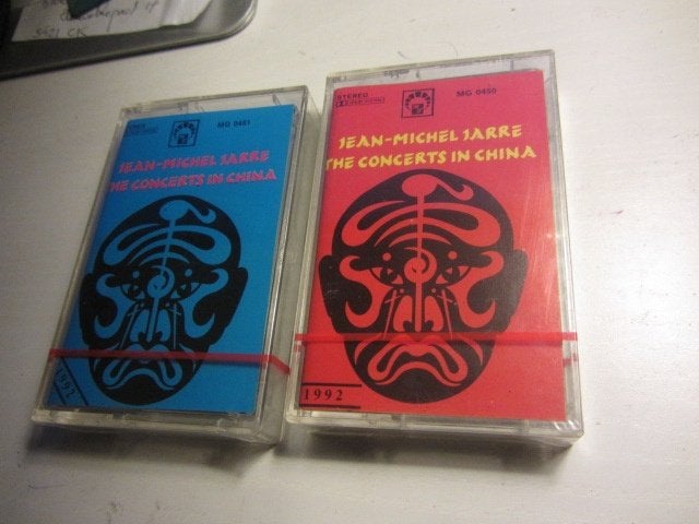 Jean Michel Jarre 2 Cassettebandjes The Concerts In China, Overige genres, Origineel, Nieuw in verpakking, Verzenden