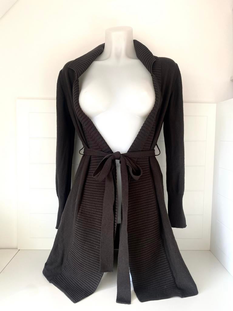 No Man's Land Merinowol Cardigan Maat S vest, Ophalen of Verzenden, Zo goed als nieuw, Maat 36 (S), Bruin