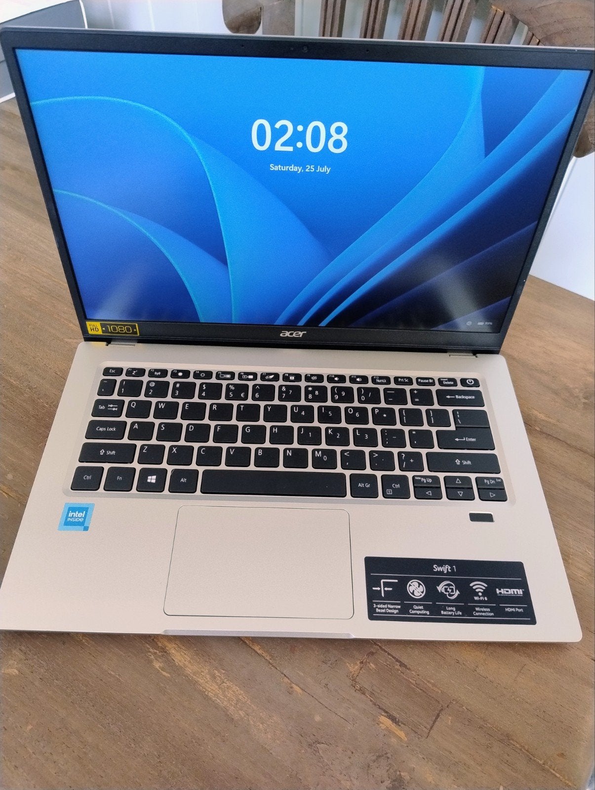 Acer Swift 1 Laptop - Z.G.A.N. - 14 inch Full HD IPS, Computers en Software, Windows Laptops, Ophalen of Verzenden, Zo goed als nieuw