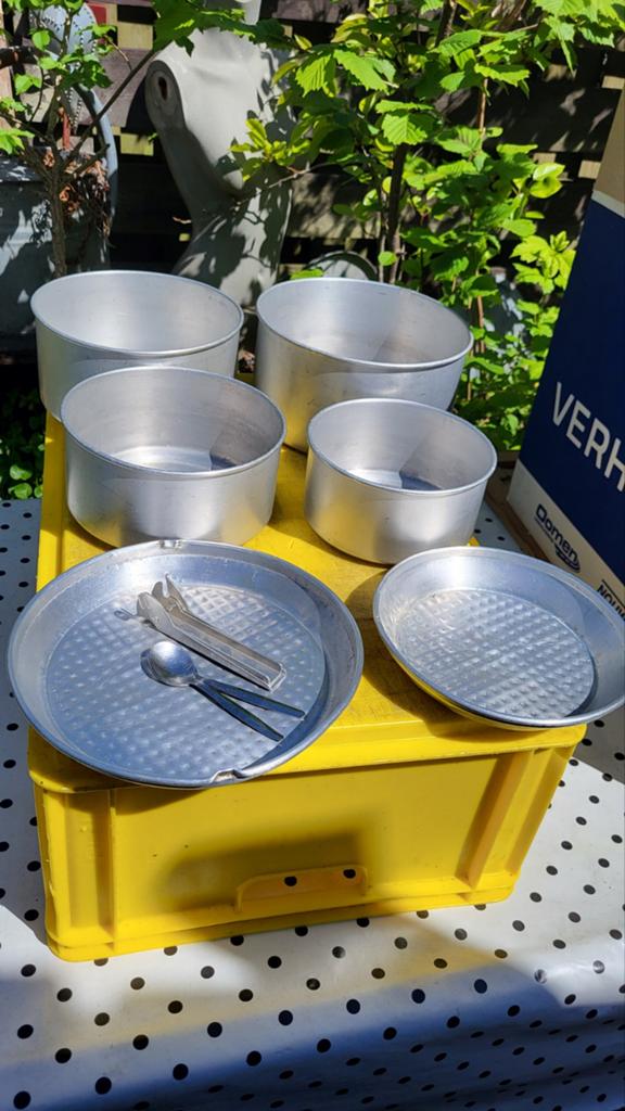 Huizen - Aluminium Camping Pannenset, Ophalen of Verzenden