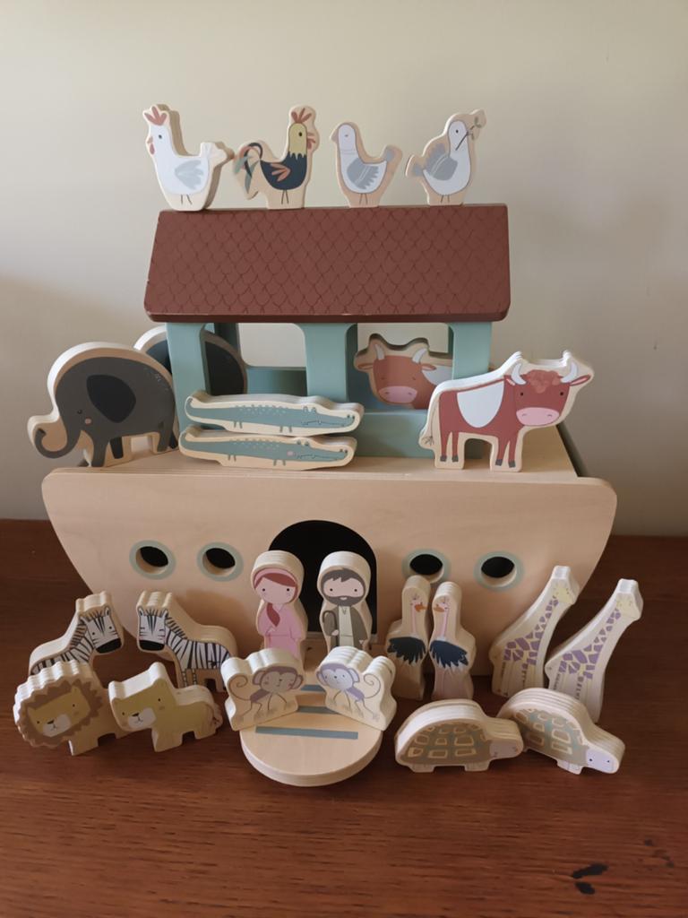 Little Dutch Ark van Noach met 20 houten figuren, Kinderen en Baby's, Speelgoed | Houten speelgoed, Ophalen of Verzenden, Zo goed als nieuw