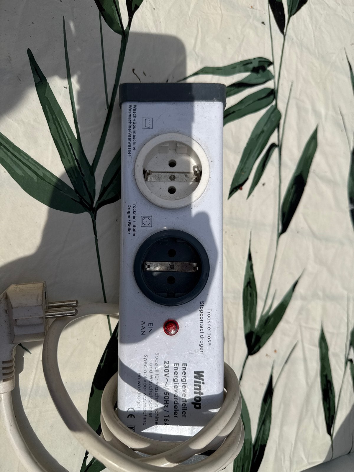 Wintop Energieverdeler voor wasmachine en droger, Ophalen of Verzenden, Gebruikt