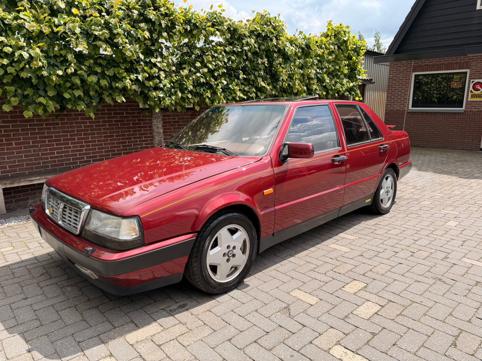 Lancia Thema 2.9 8.32 1987 Rood, Auto's, Lancia, Voorwielaandrijving, Thema, Leder, Handgeschakeld