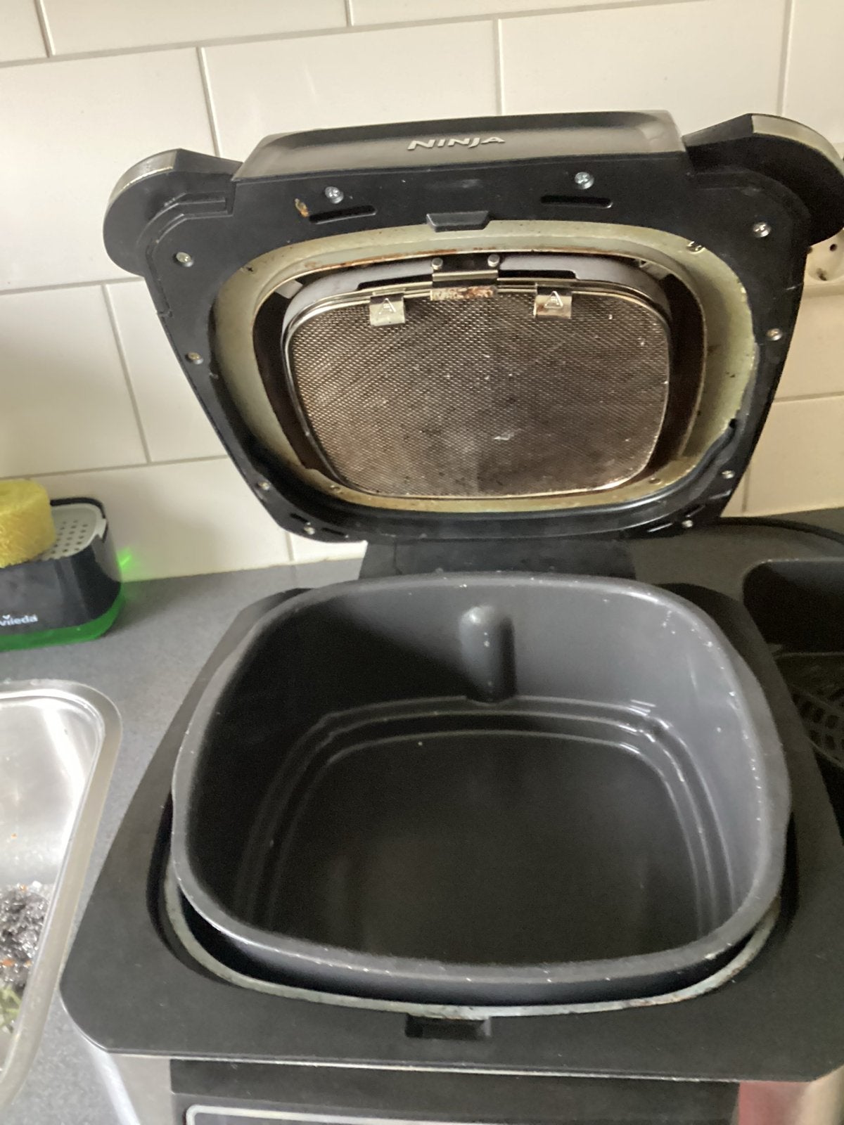 Ninja Foodi AG301EU Grill & Airfryer 5,8L - Gebruikt, Ophalen, Gebruikt, Airfryer, 1500 gram of meer