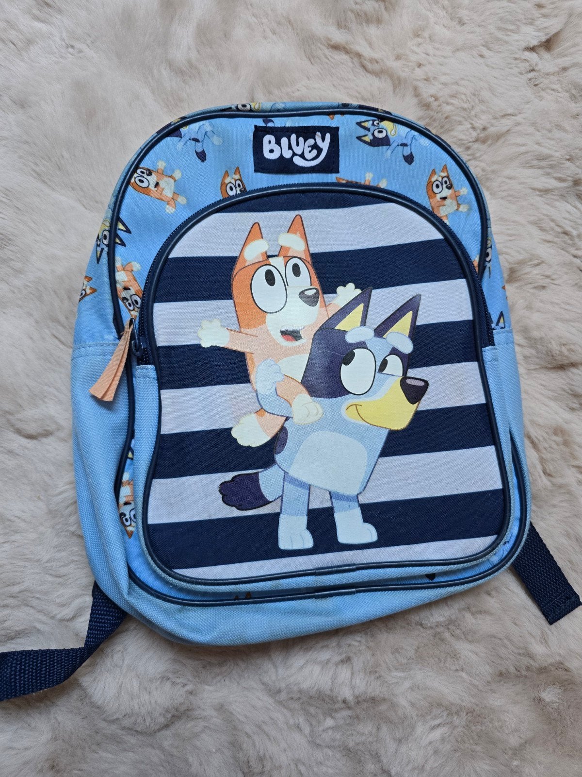 Bluey Bingo rugzakje rugzak schooltas, Ophalen of Verzenden, Gebruikt, Blauw, Rugtas