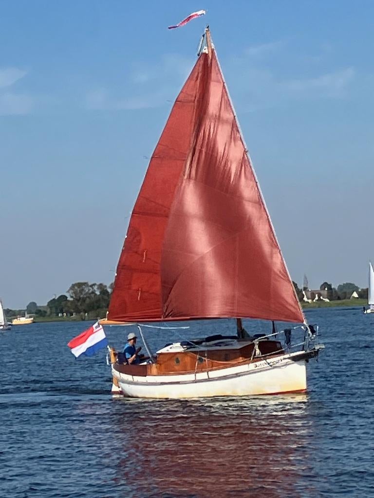 Kajuitzeilsloep, met ruime kuip., Watersport en Boten, Kajuitzeilboten en Zeiljachten, Ophalen, Gebruikt, Albin, Polyester