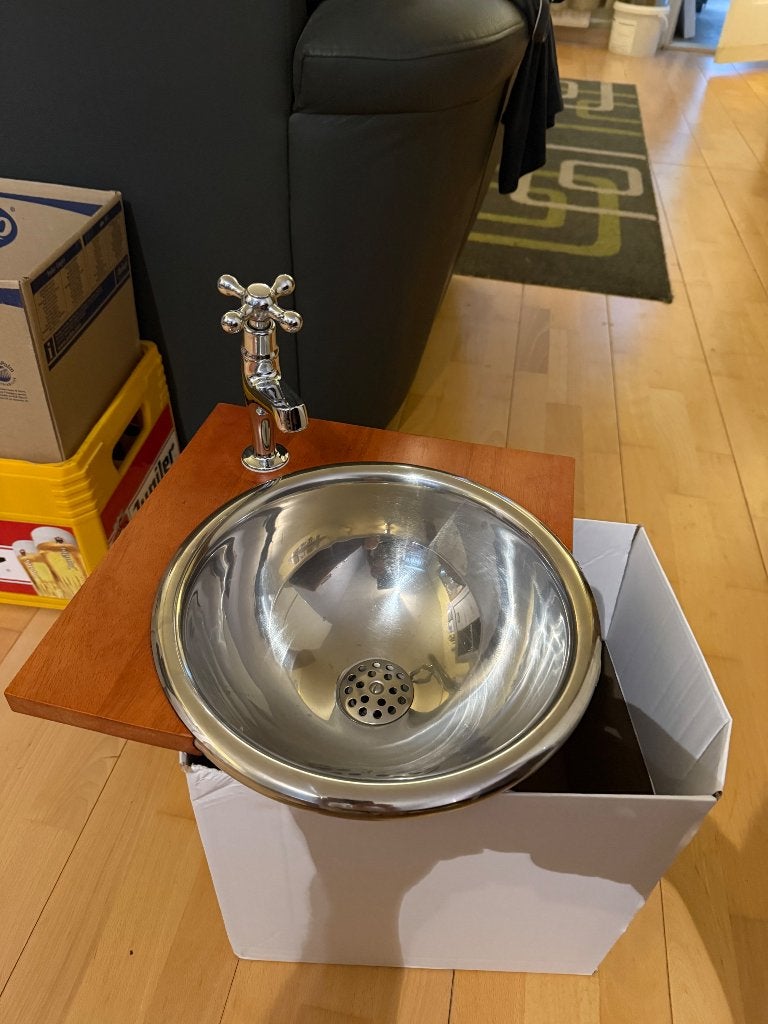 Wasbakje wc, Ophalen, Toilet
