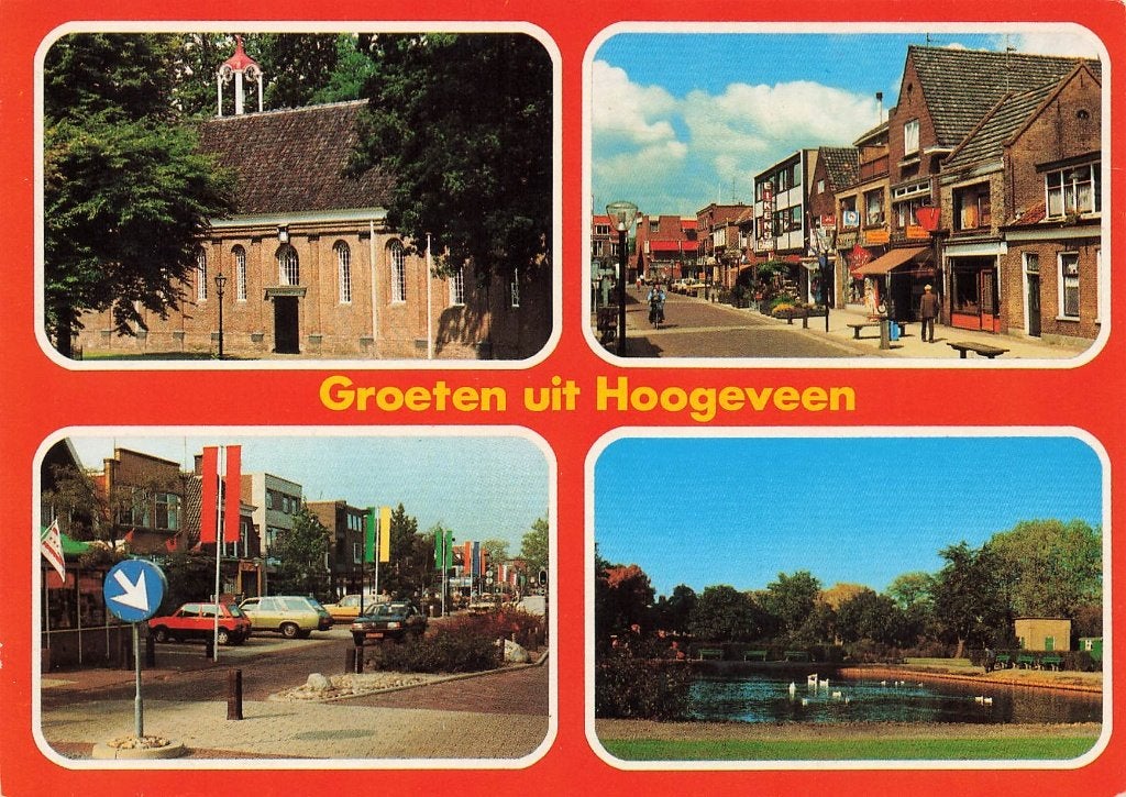Groeten uit Hoogeveen, Verzamelen, Ophalen of Verzenden, 1980 tot heden, Ongelopen, Drenthe