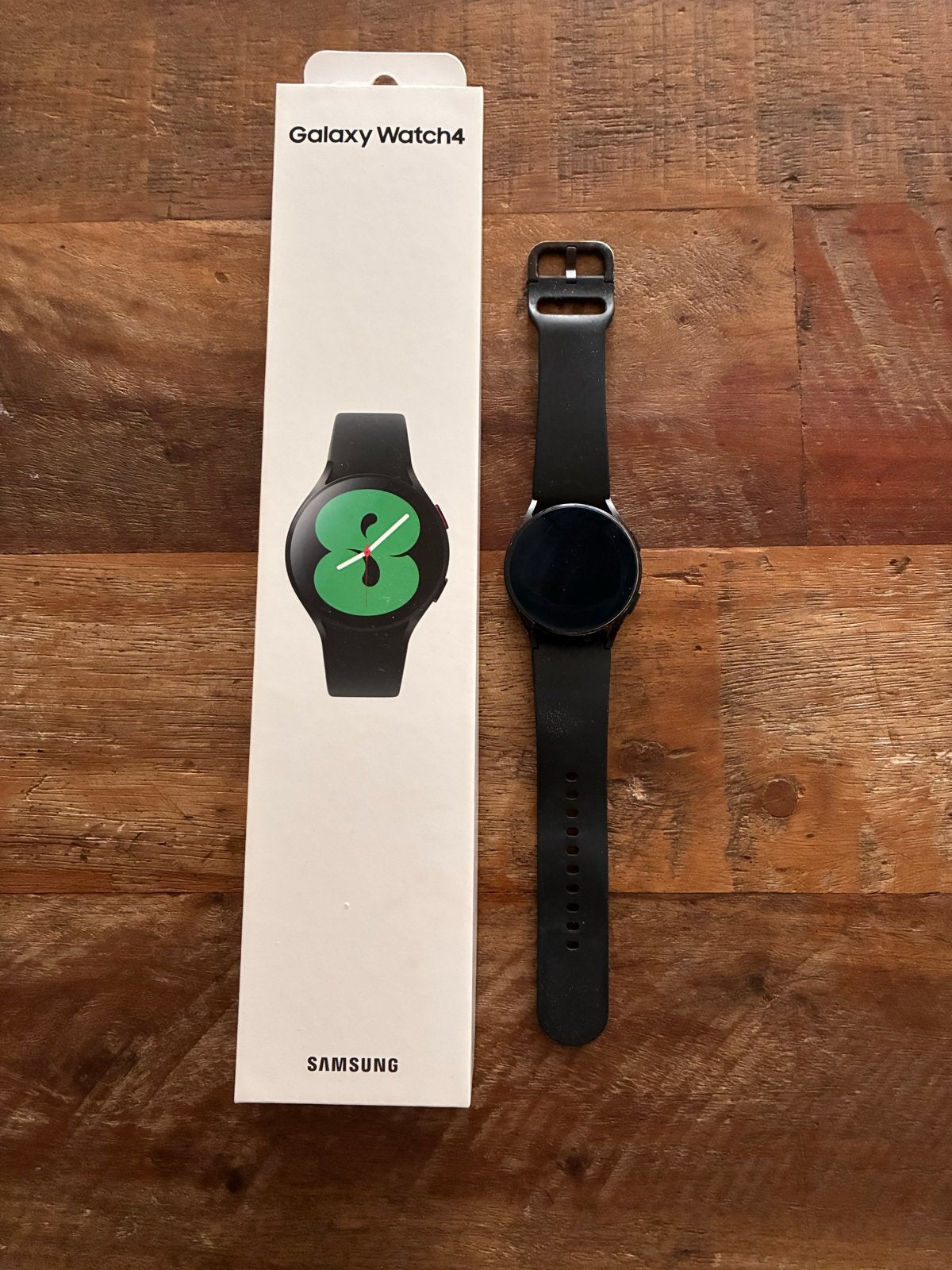 Samsung Galaxy Watch4 Zwart, Ophalen, Hartslag, Zwart, Zo goed als nieuw