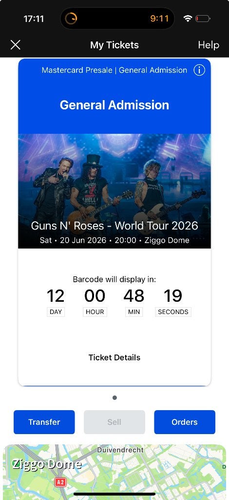 Guns N' Roses  - World Tour 2026 - 20th June, Tickets en Kaartjes, Eén persoon, Juni, Hard Rock of Metal