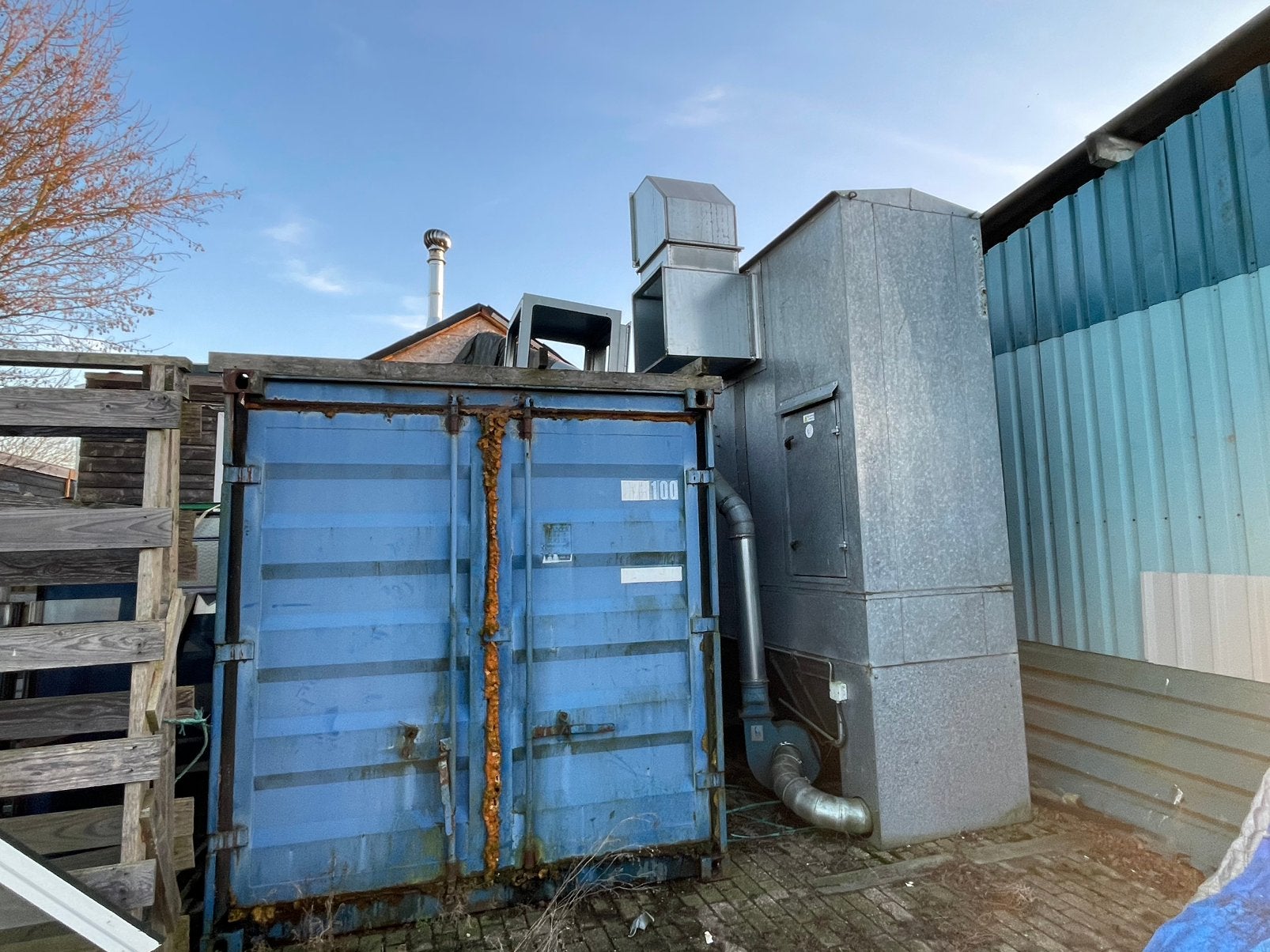 Hout mot afzuiging zaagsel stof, Ophalen