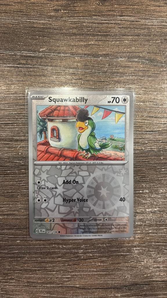 JTG Squawkabilly 141/159 Reverse holo, Ophalen of Verzenden, Zo goed als nieuw