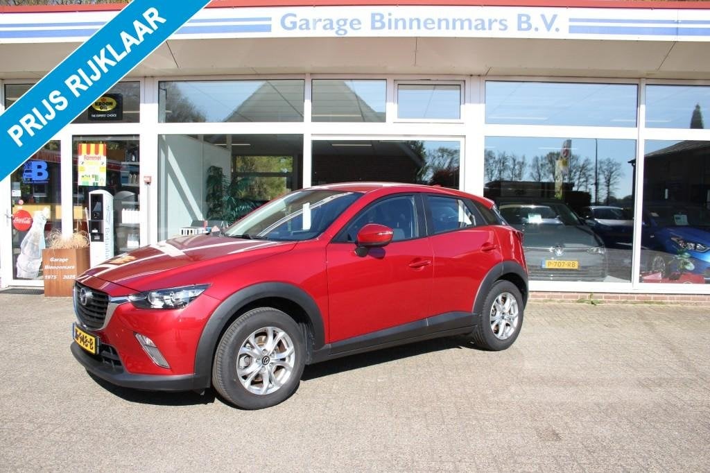 Mazda CX-3 2.0 SkyActiv-G 120 SkyLease+ , Mavi , Cruise, Tre, Auto's, 1998 cc, 4 cilinders, Met garantie (alle), 49 €/maand