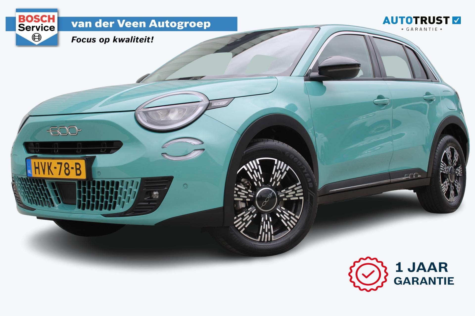 Fiat 600 1.2 Hybrid Pop | Incl. 12 maanden garantie | Apple, Auto's, Stof, Euro 6, 1199 cc, Blauw