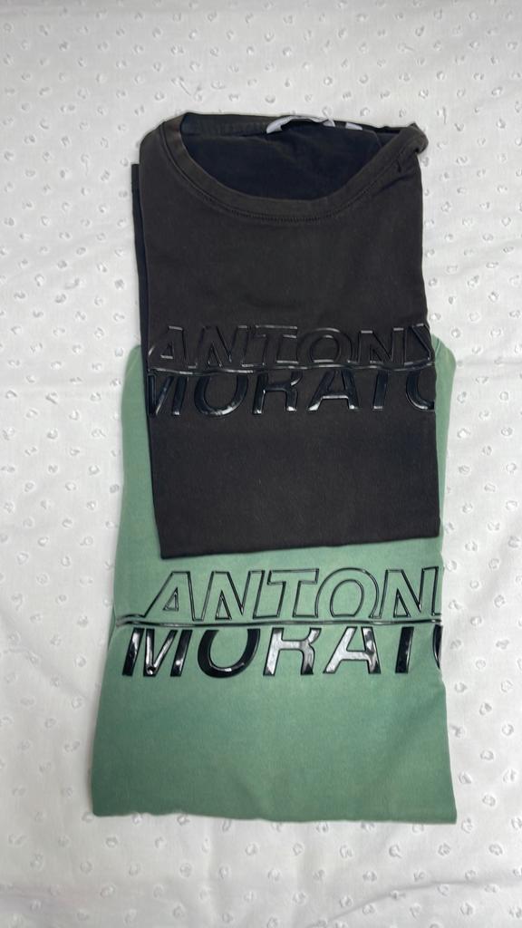 2 t shirts maat 152, antony morato, Ophalen of Verzenden, Gebruikt, Jongen, Shirt of Longsleeve