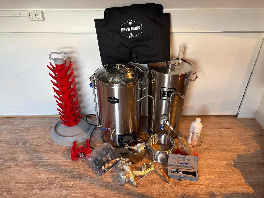 Complete Brew Monk 30L bierbrouwset | Slechts 3x gebruikt, Hobby en Vrije tijd, Ophalen, Zo goed als nieuw