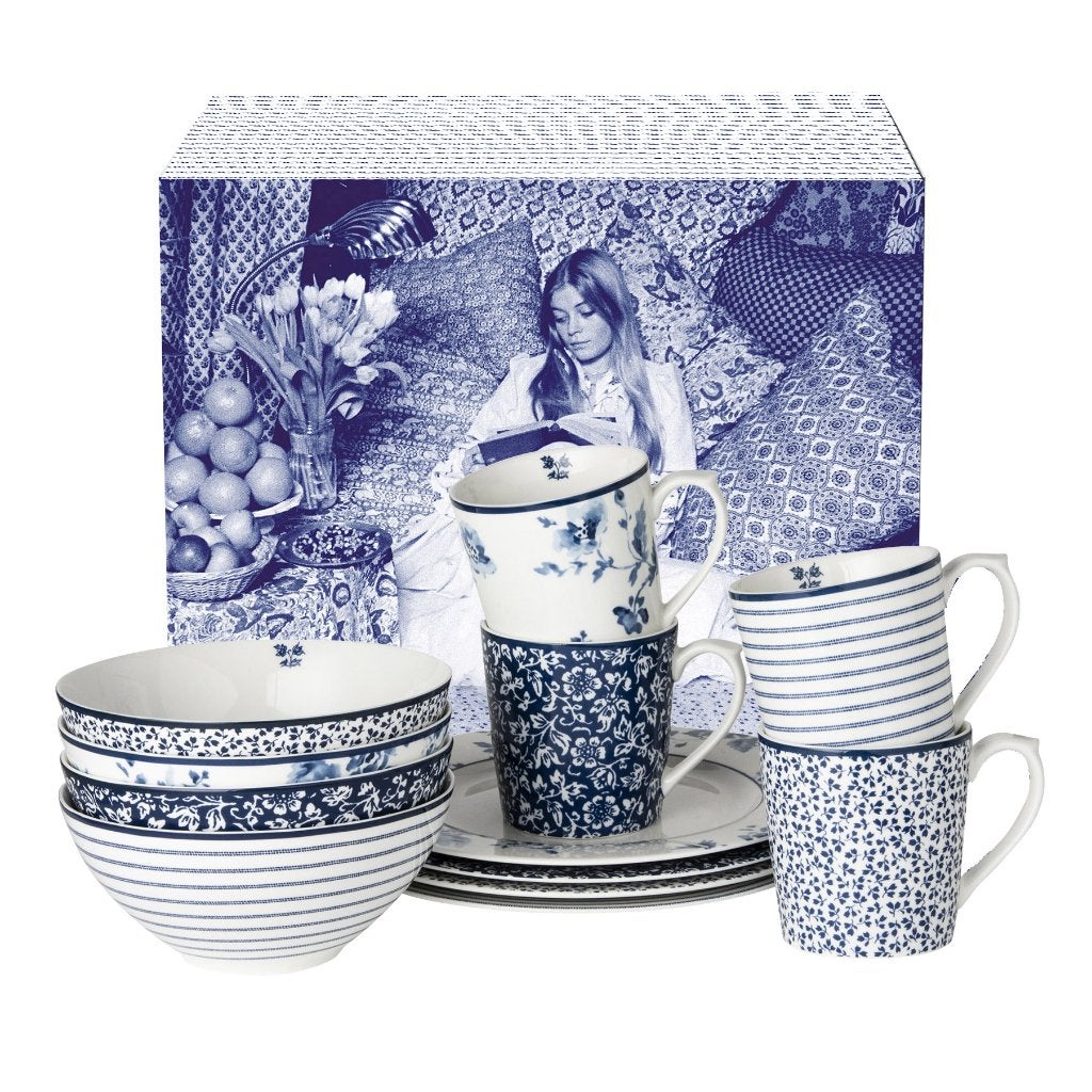 12 delige serviesset Laura Ashley, Huis en Inrichting, Keuken | Servies, Overige merken, Overige typen, Nieuw, Ophalen of Verzenden