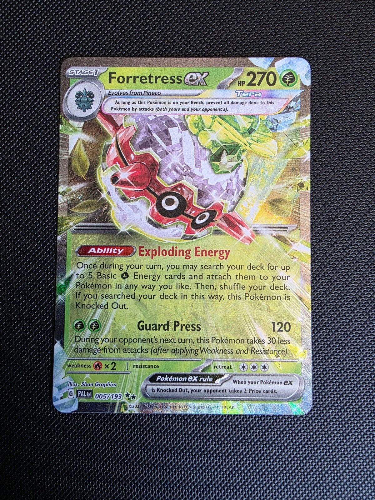 forretress ex #005 paldea evolved, Ophalen of Verzenden, Nieuw, Losse kaart