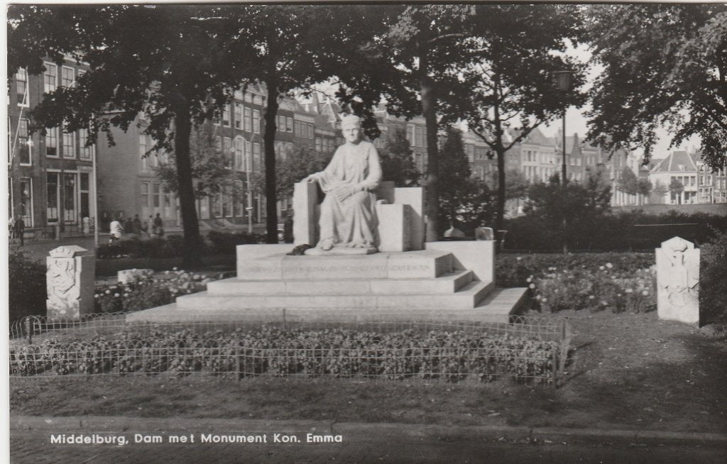 middelburg- monument kon. emma, Verzamelen, Ophalen of Verzenden, Zeeland