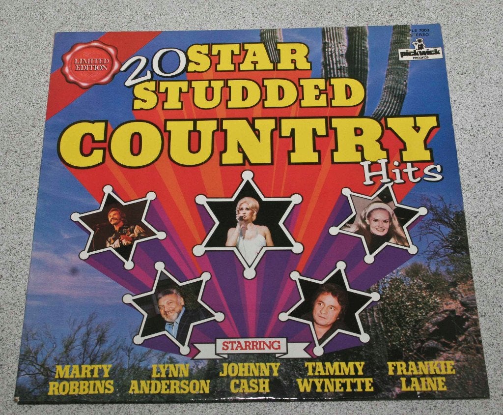 20 Star Studded Country Hits LP, Cd's en Dvd's, LP, Gebruikt, Ophalen of Verzenden, 12 inch