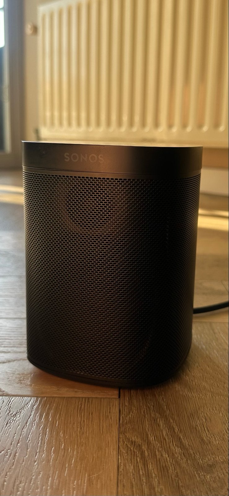 Sonos One SL - Zwarte Slimme Speaker, Audio, Tv en Foto, Luidsprekers, Ophalen, Slimme speaker, WiFi, Zo goed als nieuw