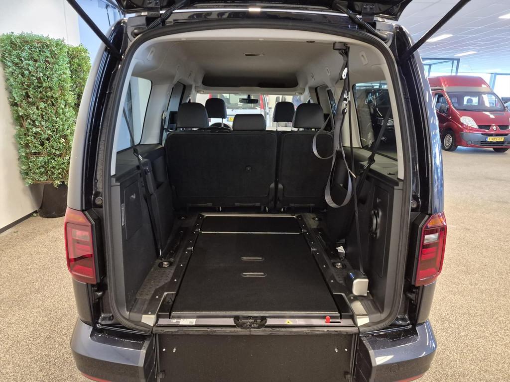 Volkswagen Caddy Maxi Rolstoelauto Automaat 5+1 (ombouw nieu, Auto's, 12 maanden, 125 pk, Gebruikt, Zwart