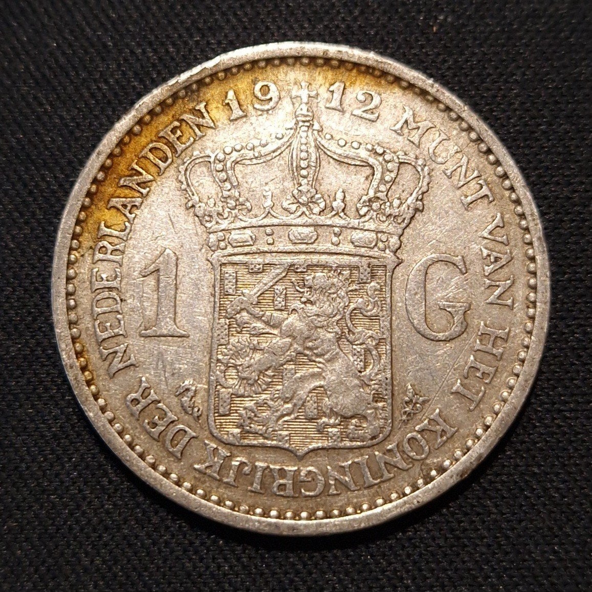 1 gulden 1912, 1 gulden, Verzenden, Zilver, Koningin Wilhelmina
