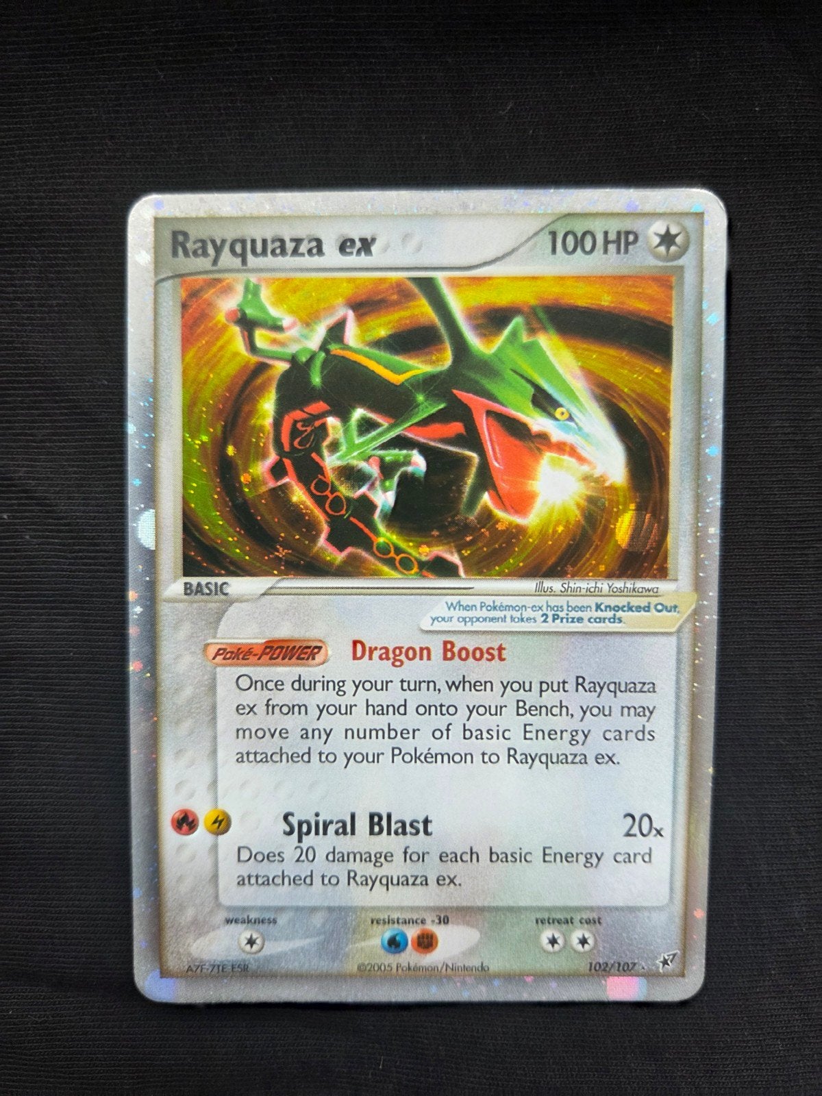 ✅️rayquaza 102/107 ongelooflijke staat
