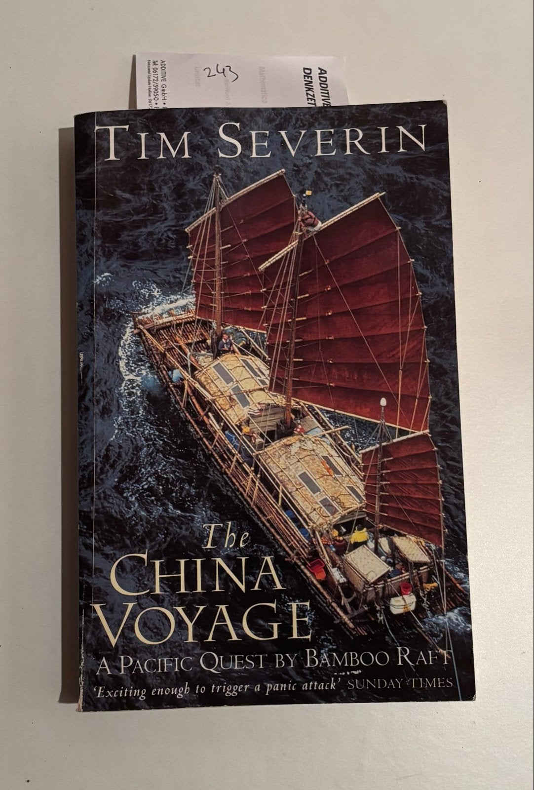 The China Voyage - Tim Severin (Engels), Boeken, Ophalen of Verzenden, Gelezen