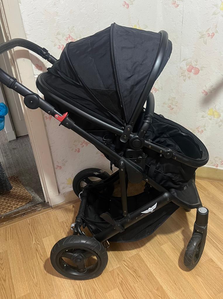 Sleeworld combi kinderwagen, Gebruikt, Combiwagen, Verstelbare duwstang, Ophalen