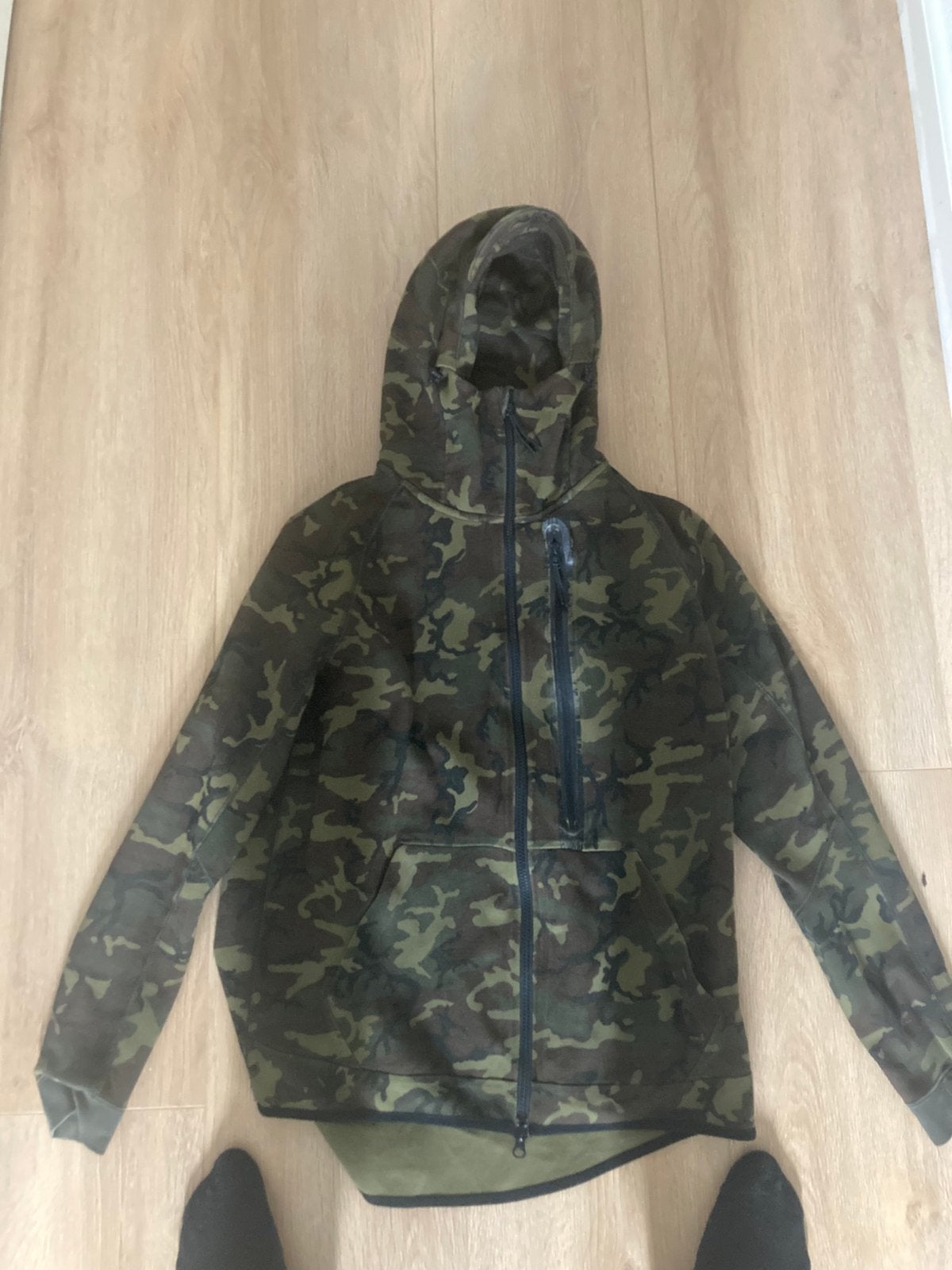 Nike Tech Fleece camo groen M/L, Ophalen of Verzenden, Gedragen, Groen
