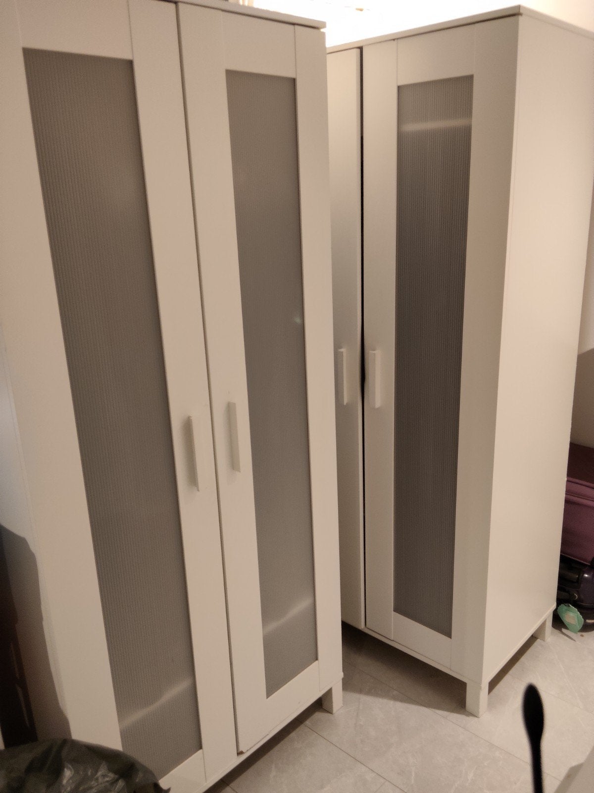 white Ikea brimnes wardrobes kledingkast, Ophalen, Gebruikt