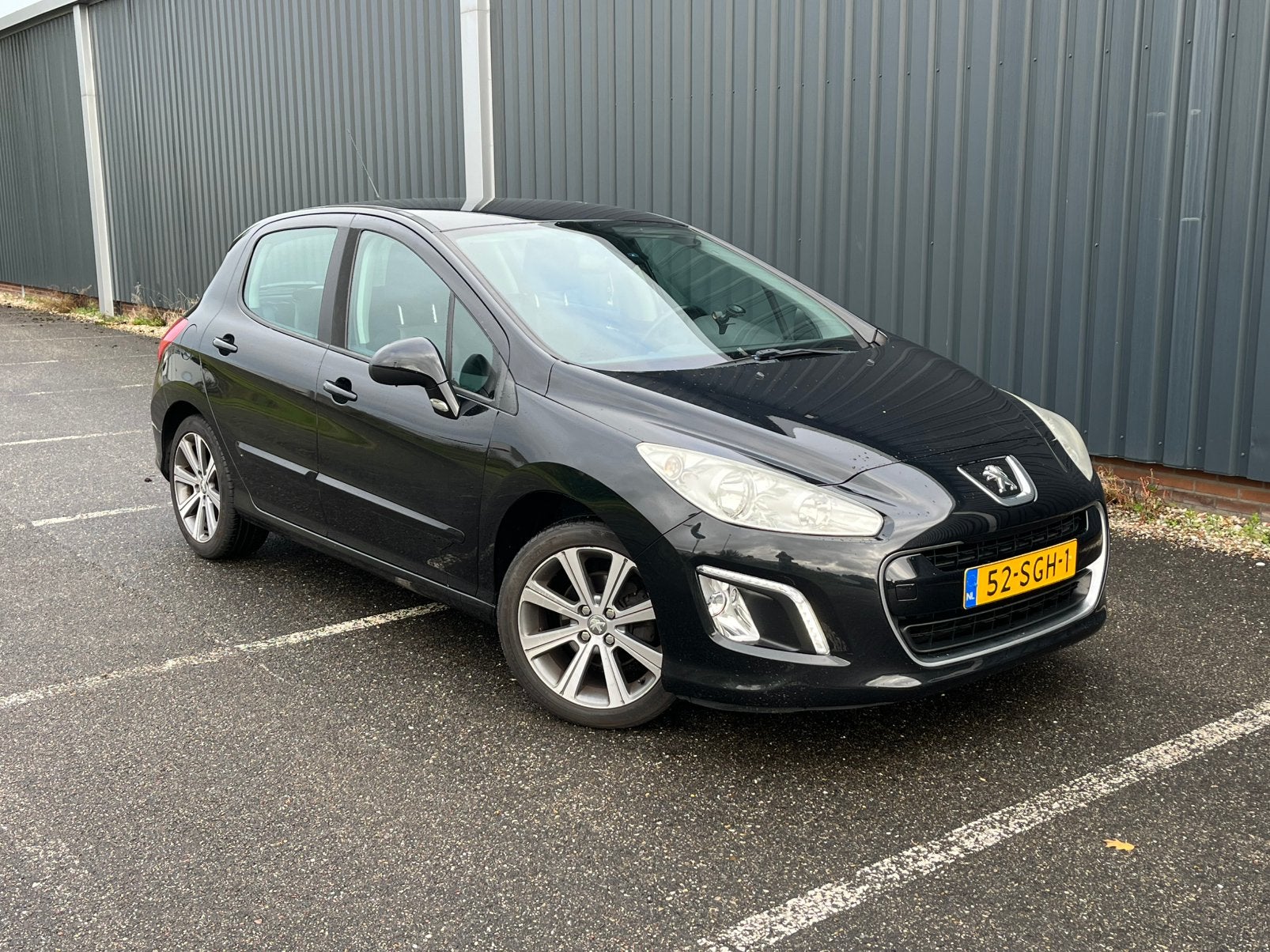 Peugeot 308 1.6 VTI 16V 5-DRS 2011 Zwart LED/Clima, 4 cilinders, Zwart, Origineel Nederlands, Bedrijf
