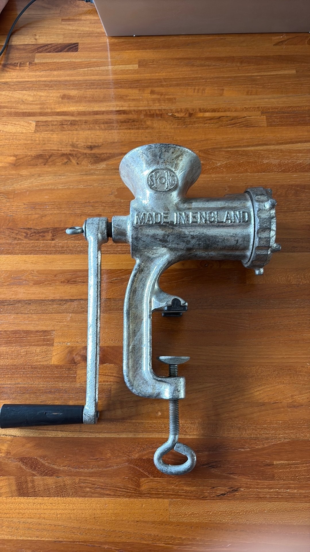 Vintage SPONG No. 8 vlees/bessenmolen – Made in England, Ophalen of Verzenden