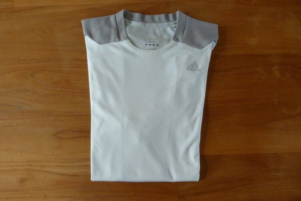 Sportshirt, Adidas, wit, climacool, maat M, Kleding | Heren, Maat 48/50 (M), Wit, Ophalen of Verzenden, Zo goed als nieuw