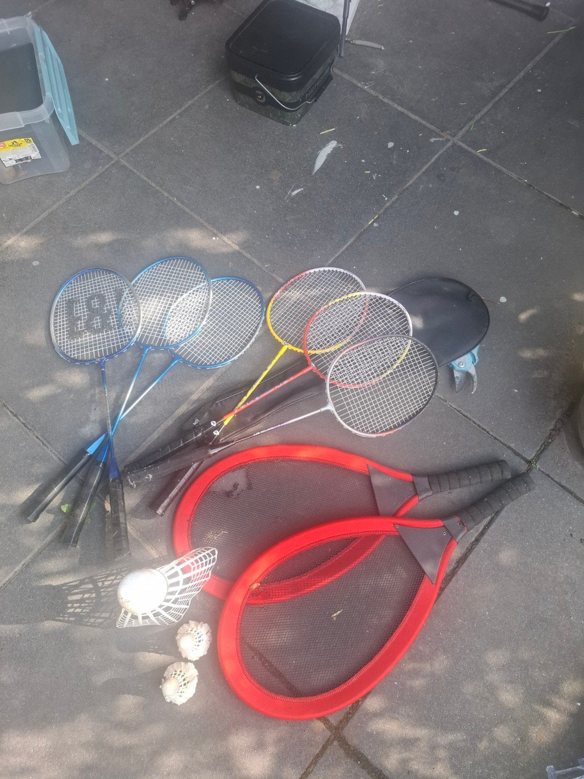 Badminton/Tennis Set met Rackets en Shuttlecocks, Sport en Fitness, Ophalen