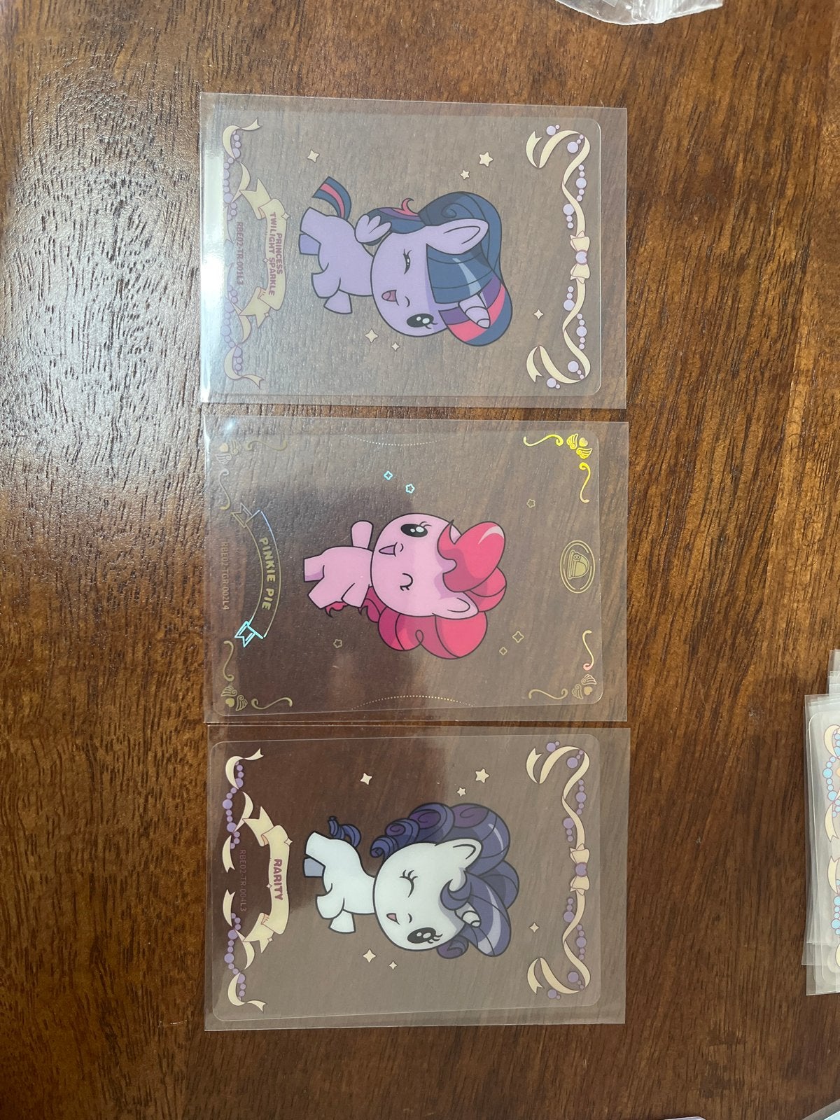 My Little Pony kaarten - Twilight Sparkle, Pinkie Pie, Rarit, Ophalen of Verzenden, Zo goed als nieuw, Jongen of Meisje
