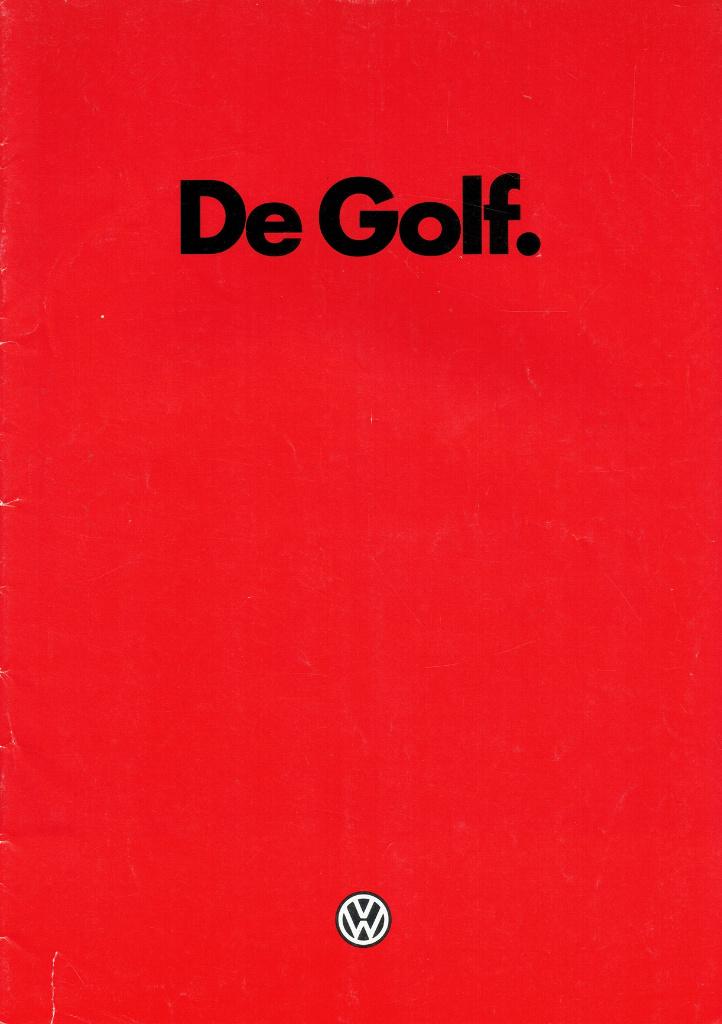 Folder Volkswagen Golf (1985), Verzenden, Gelezen, Volkswagen