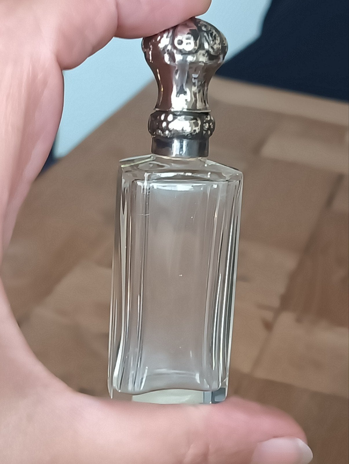Antiek parfumflesje, zilver, Ophalen, Zilver