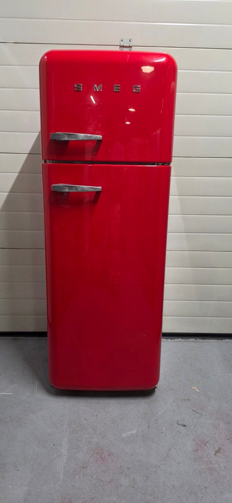 SMEG KOELKAST ROOD (gratis bezorging), 200 liter of meer, Ophalen of Verzenden, Zo goed als nieuw, 160 cm of meer