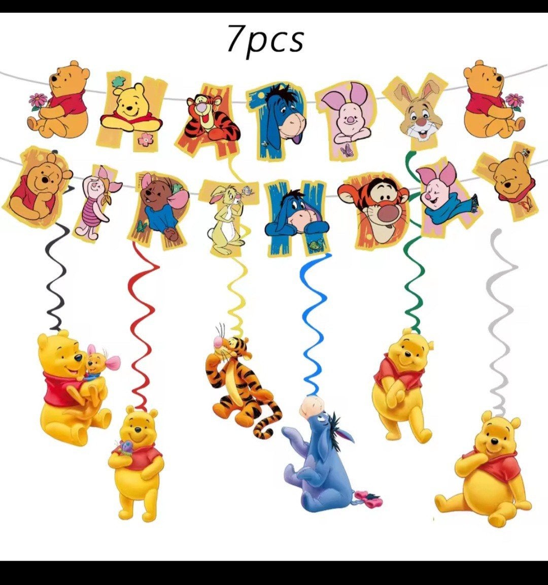 Winnie de Poeh Happy Birthday Decoratie Set - Nieuw, Ophalen, Nieuw, Versiering, Verjaardag