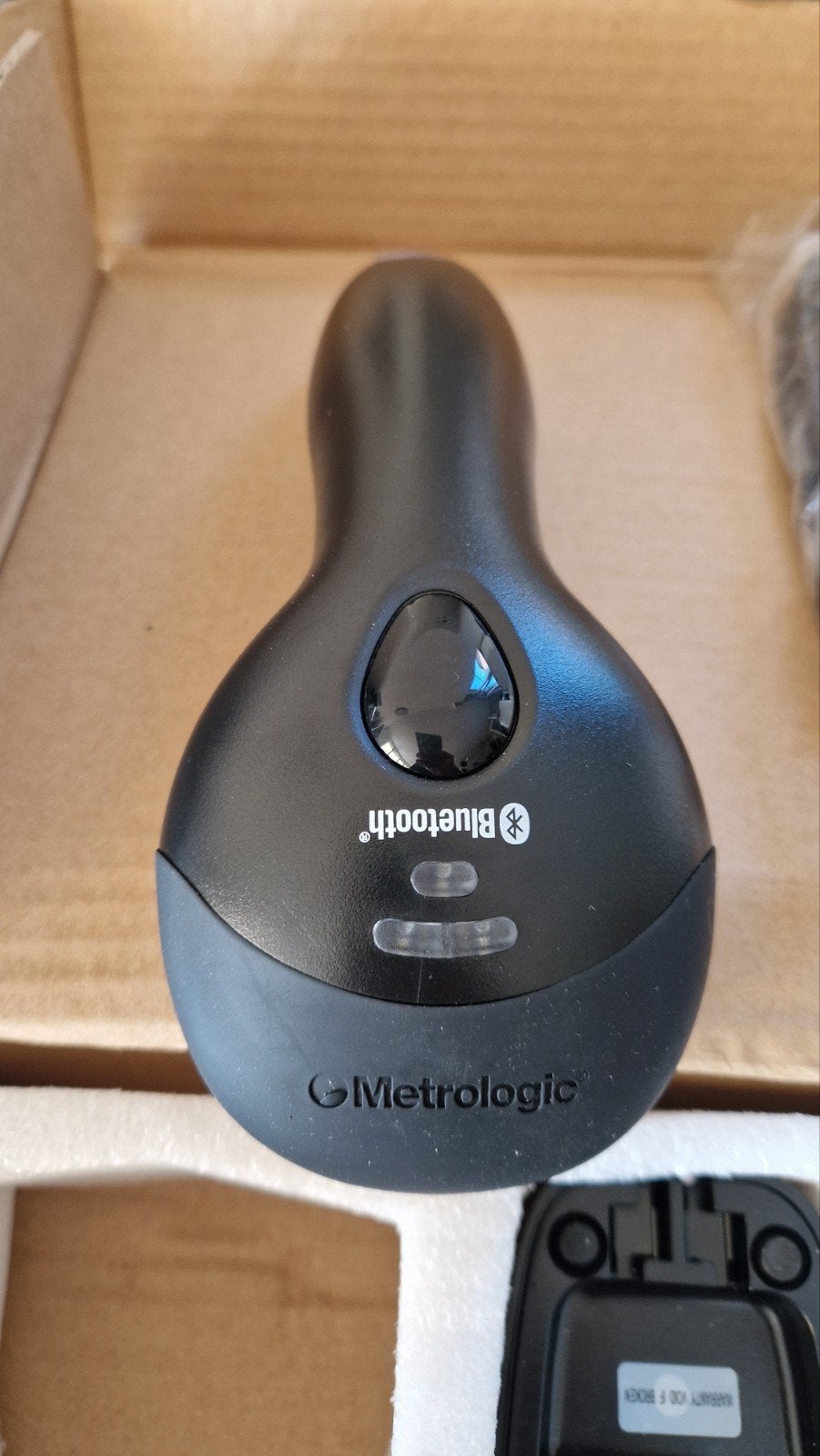 Honeywell Voyager 1452g Bluetooth Barcodescanner met houder, Computers en Software, Scanners, Android, Zo goed als nieuw, Honeywell