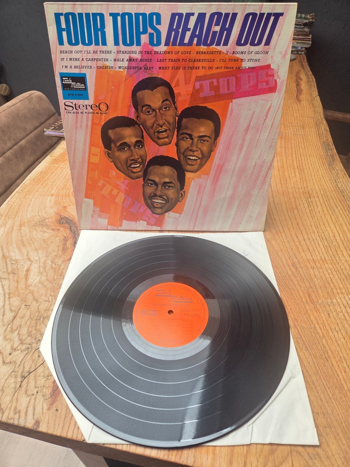 The Four Tops - Reach Out LP (Stereo, Motown), Cd's en Dvd's, Vinyl | Pop, LP, Gebruikt, Pop, Originele persing