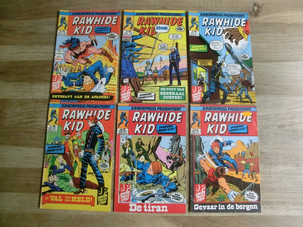 6 comics uit de Rawhide Kid reeks, Boeken, Meerdere comics, Ophalen of Verzenden, Gelezen, Europa
