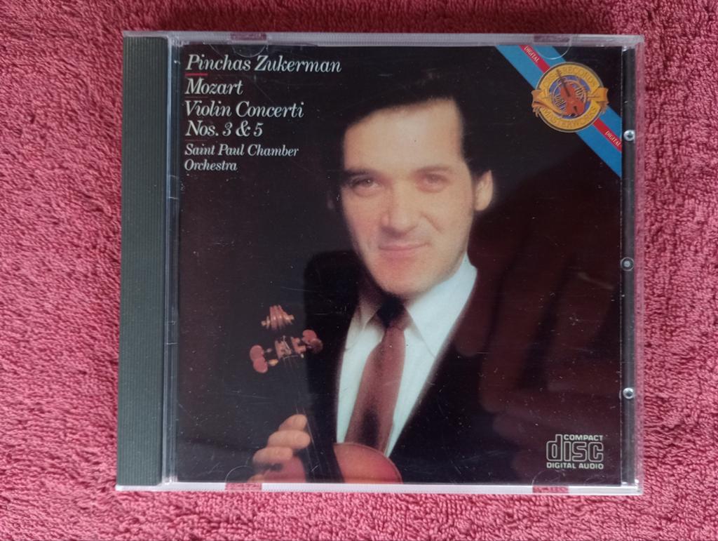 Mozart Violin Concerti nos. 3 & 5 - Pinchas Zukerman, Gebruikt, Met libretto, Ophalen of Verzenden, Classicisme