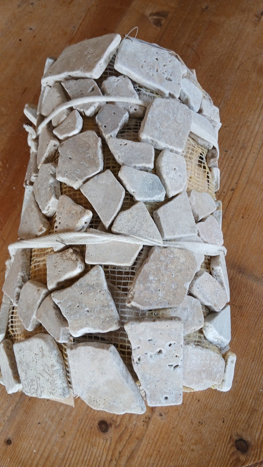 Natuursteen mozaïek op mat - 150x35cm, Doe-het-zelf en Verbouw, Ophalen, Gebruikt, Overige typen, Minder dan 5 m²