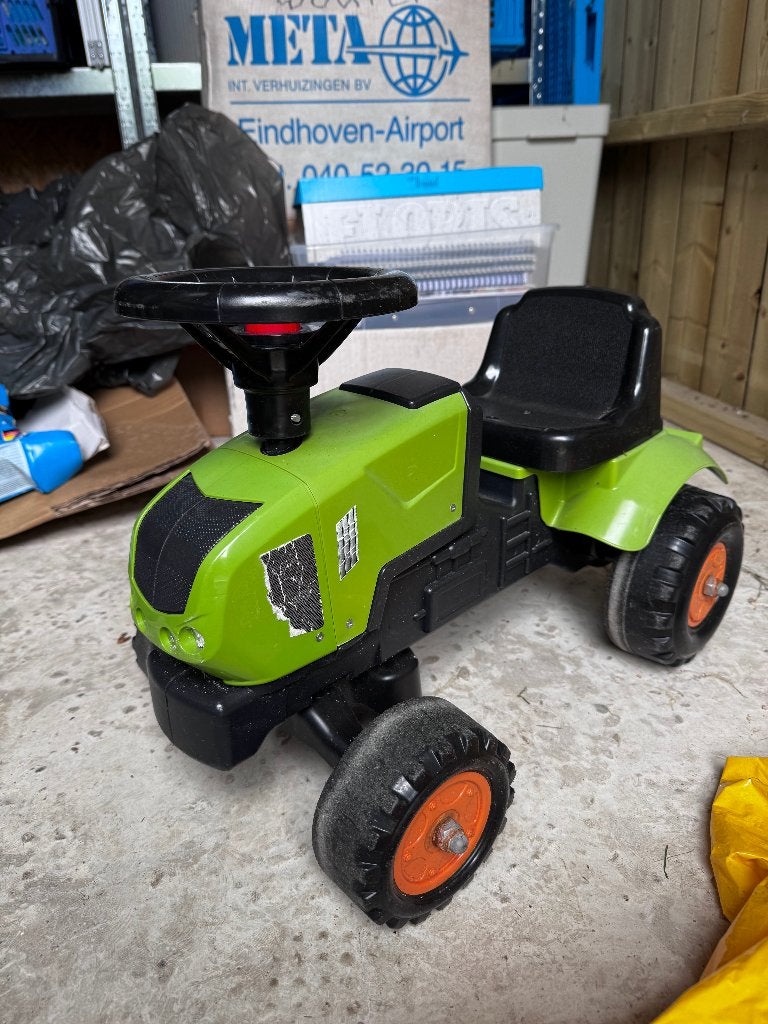 Looptractor groen | loopauto trekker | peuter loopwagen, Ophalen, Gebruikt