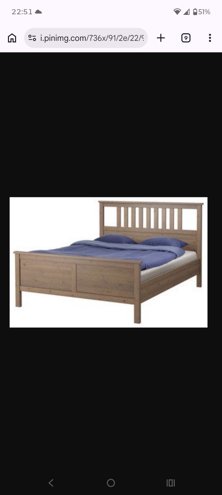 Hemnes slaapkamer grijsbruin, Ophalen, Bruin, Tweepersoons, 140 cm