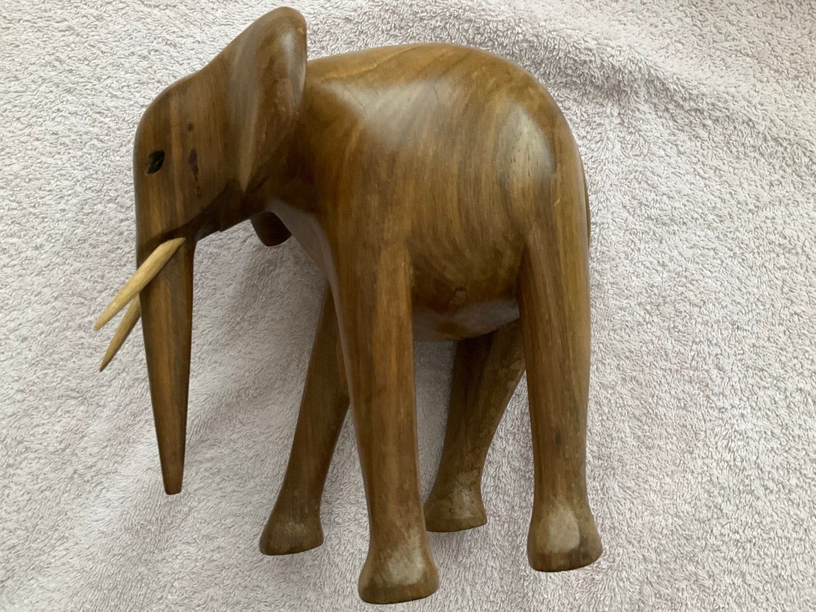 Houten olifant, Ophalen of Verzenden, Gebruikt, Beeldje of Figuurtje